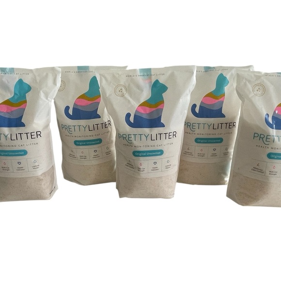 5-package Pretty Litter Health Monitoring Multi-Cat  30 LBS (13.6 KG) - Picture 1 of 11